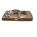 Orvis Tempur-pedic Dream Lounger Dog Bed / Large, Lt Brown Fleece, Large