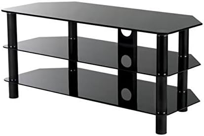 SERANO S105BG11 3 Level Glass TV Stand and Entertainment Center for TV's up to 42 inch