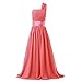 Fashion Plaza Girls A-line Chiffon One Shoulder Flower Girl Dress for Wedding K0078