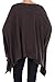 Modern Kiwi Solid Knit Sweater Caftan Poncho Tunic