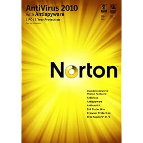 Norton Antivirus 2010 1 User-1 PC  [Download] [OLD VERSION]