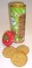 Gourmet Food : Scott's Cakes 1 lb. Peanut Butter Cookies in a Green Christmas Canister