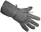 WATERPROOF MOTORCYCLE GLOVES COLD SNOWMOBILE BLACK L
