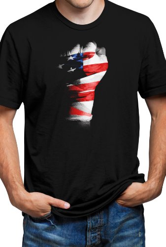 UFC Mens USA Fist Short Sleeve Tee
