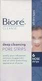 Biore Cleanse Deep Cleansing Pore Strips -2 Boxes of 6 Nose Strips Each