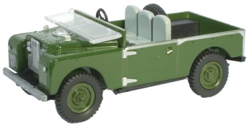 OXFORD DIECAST LAND ROVER OPEN GREEN 76LAN188003