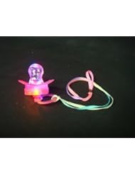 Toy: LED Flashing Pacifier Binkie Raver Pendant Necklace - Flashing Panda