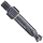 Precision Twist TS10 High Speed Steel Threaded Shank (Short Series) Drill Bit, Black Oxide Finish, Threaded Shank, Spiral Flute, 135 Degree Point Angle