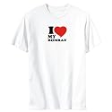 T-Shirt White " I Love My Bombay " Cat