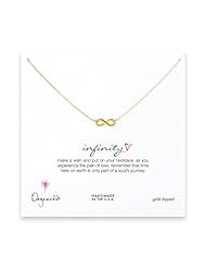Dogeared Infinity Necklace Gold Dipped