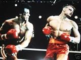ROCKY BALBOA DRILLS IVAN DRAGO COLOR 8X10 BOXING PHOTO (BOXING)