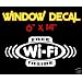 Free Wi-fi Inside Decal Sticker Window Sign Business Internet Access