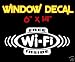 Free Wi-fi Inside Decal Sticker Window Sign Business Internet Access