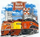 Rock Island Triple Header Railroad Train T-Shirt Tee Shirt