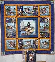 Duck Season Wallhanging Quilt Kit Aprox 40x40