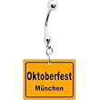 Orange Munchen Oktoberfest Belly Ring