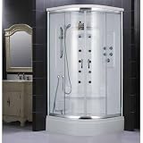 DreamLine SHJC-2140406-01 NIAGARA Jetted and Steam Shower, White and Chrome