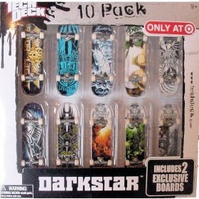 Tech Deck 10 Pack with 2 Exclusive Boards - Darkstar