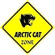 ARCTIC CAT ZONE sign * street animal ski jet