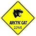 ARCTIC CAT ZONE sign * street animal ski jet
