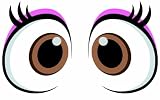 Incredibeds Character Frame Eyes, Female Floppy Dog Brown