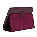 GMYLE(R) Purple PU Leather Slim Folio Magnetic Flip Stand Case Cover with Sleep/Wake Function for Barnes & Noble Nook HD 7