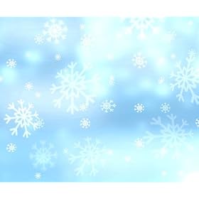 Westcott 826 5-Feet x 6-Feet Snowflake Scenic Background