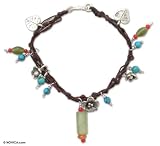 Jade bracelet, 'Haven' 0.8 W 7.5 L