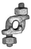 CM COLUMBUS MCKINNON M2246 BIG-ORANGE MID-GRIP DOUBLE SADDLE WIRE ROPE CLIP 3/16-1/4