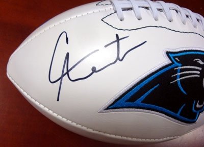 Cam Newton Autographed/Hand Signed Carolina Panthers Football #1 Pick PSA/DNA RookieGraph