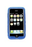 iPhone 3G Wave Silicone Skin with Belt Clip and Armband - Blue