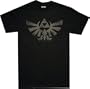 The Legend of Zelda: Twilight Princess Triforce Symbol Black T Shirt