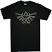 The Legend of Zelda: Twilight Princess Triforce Symbol Black T Shirt