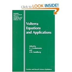 Volterra Equations and Applications (Stability & control)