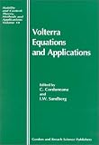 Volterra Equations and Applications (Stability & Control)