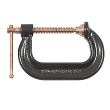 Bessey CDF402C 2-Inch x 2-Inch Copper Spindle Copper Spindle Drop Forged C Clamp