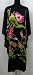 Shanghai Tone® Chinese Kimono Robe Sleepwear Nightgown Black One Size