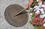 Achla Designs Outdoor Garden Sundial: Antique Brass