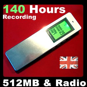 Buy Digital Voice Recorder Dictaphone 512mb USB Memory + FM Radio 140 Hours Recording Ultradisk online at Discounted New and Used prices. Delivered to your door with Childrens Toyshop.com