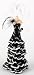 Juliana Jewellery Mannequin - Large Black Frilly Dress with White Lace