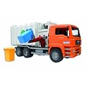 Bruder Toys Man Side Loading Garbage Truck Orange