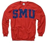 SMU Mustangs Red Arch Crewneck Sweatshirt
