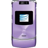 Motorola RAZR V3xx Lavender Phone (AT&T, Phone Only, No Service)