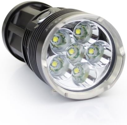 Getek New Skyray King High-power Super Bright CREE XM-L 6 X T6 LED Flashlight T6 Torch Lamp (8500lm Black)