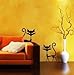 MIXMAX Black Cats Sticker Wall Decal Home Decor for Bar Living Room Bed Room