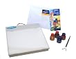 Artograph 10 Inch by 12 Inch LightTracer Light Box with Winsor Newton Calligraphy Collection Set Combo