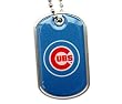 Chicago Cubs Dog Tag Domed Necklace Charm Chain Mlb