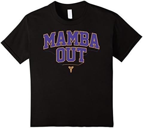 Kids Mamba Out Farewell Shirt - Farewell Mamba TShirt 6 Black