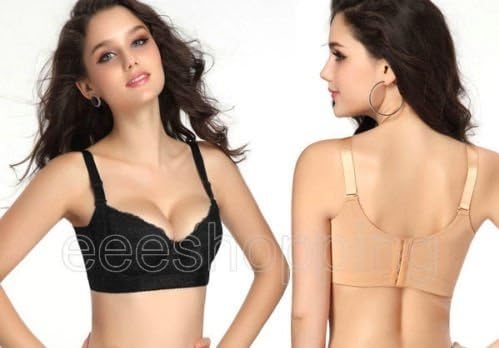 New Sexy Ladies Women Lace Gather Plunge Push Up Five double-breasted Underwear Corsets Bustiers Camisole Underwear Bra Lingerie B C D E Cup Hot