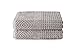 Texere 100% Organic Cotton Diamond Jacquard 700 GSM Luxury Bath Towel Sets - Ultra Soft and Absorbent Hotel and Spa Quality (Diamond, Cathedral Gray, 2 Bath Towels)